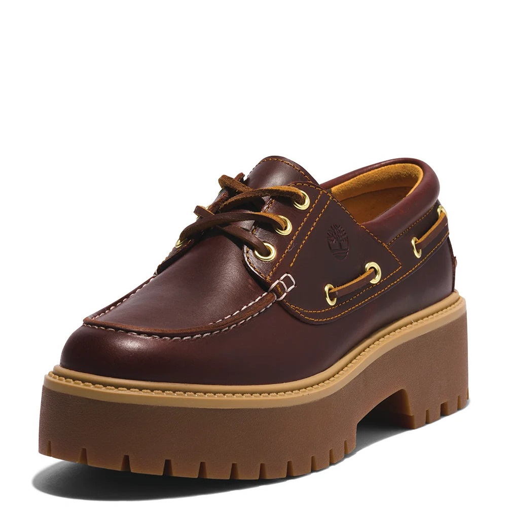 TIMBERLAND</br>Timberland Stone Street Boat Shoes A2QDM-D57 Γυναικεία Boat-shoes/Ιστιοπλοϊκά Καφέ Δέρμα TIMBERLAND</br>Timberland Stone Street Boat Shoes A2QDM-D57 Γυναικεία Boat-shoes/Ιστιοπλοϊκά Καφέ Δέρμα