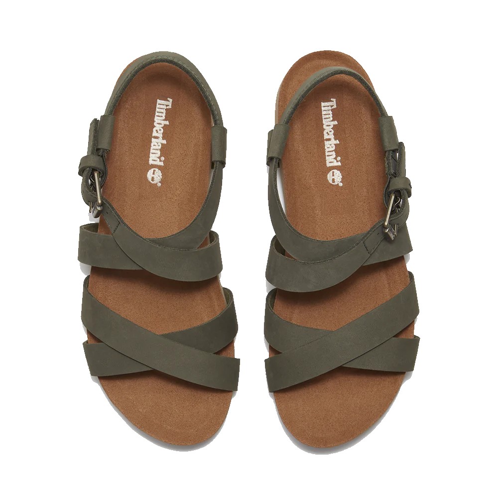 TIMBERLAND</br>Timberland Malibu Waves Backstrap Sandal A2QTF-EO6 Γυναικεία Σανδάλια Πράσινο Δέρμα