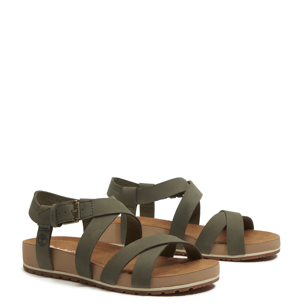 TIMBERLAND</br>Timberland Malibu Waves Backstrap Sandal A2QTF-EO6 Γυναικεία Σανδάλια Πράσινο Δέρμα