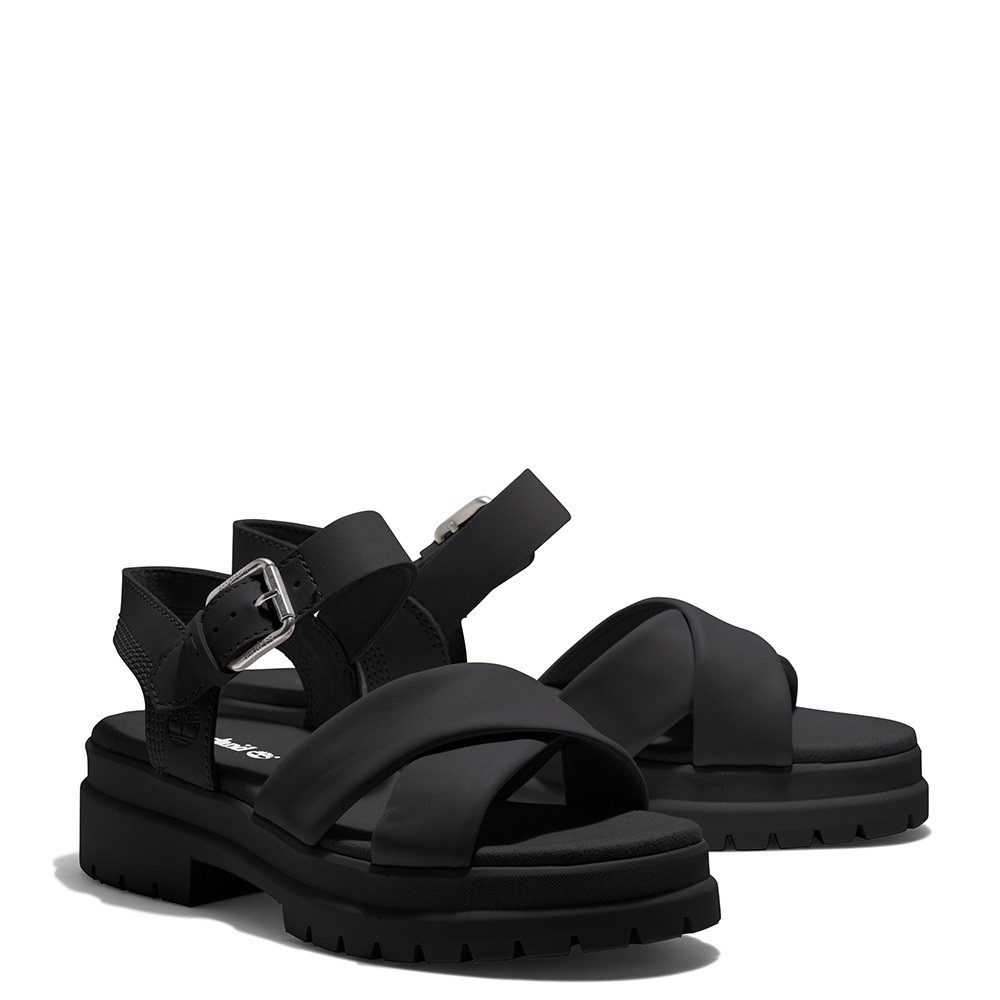 TIMBERLAND</br>Γυναικεία Πέδιλα Μαύρο Δέρμα London Vibe Ankle Strap Sandal A2QVJ-015 Timberland TIMBERLAND</br>Γυναικεία Πέδιλα Μαύρο Δέρμα London Vibe Ankle Strap Sandal A2QVJ-015 Timberland