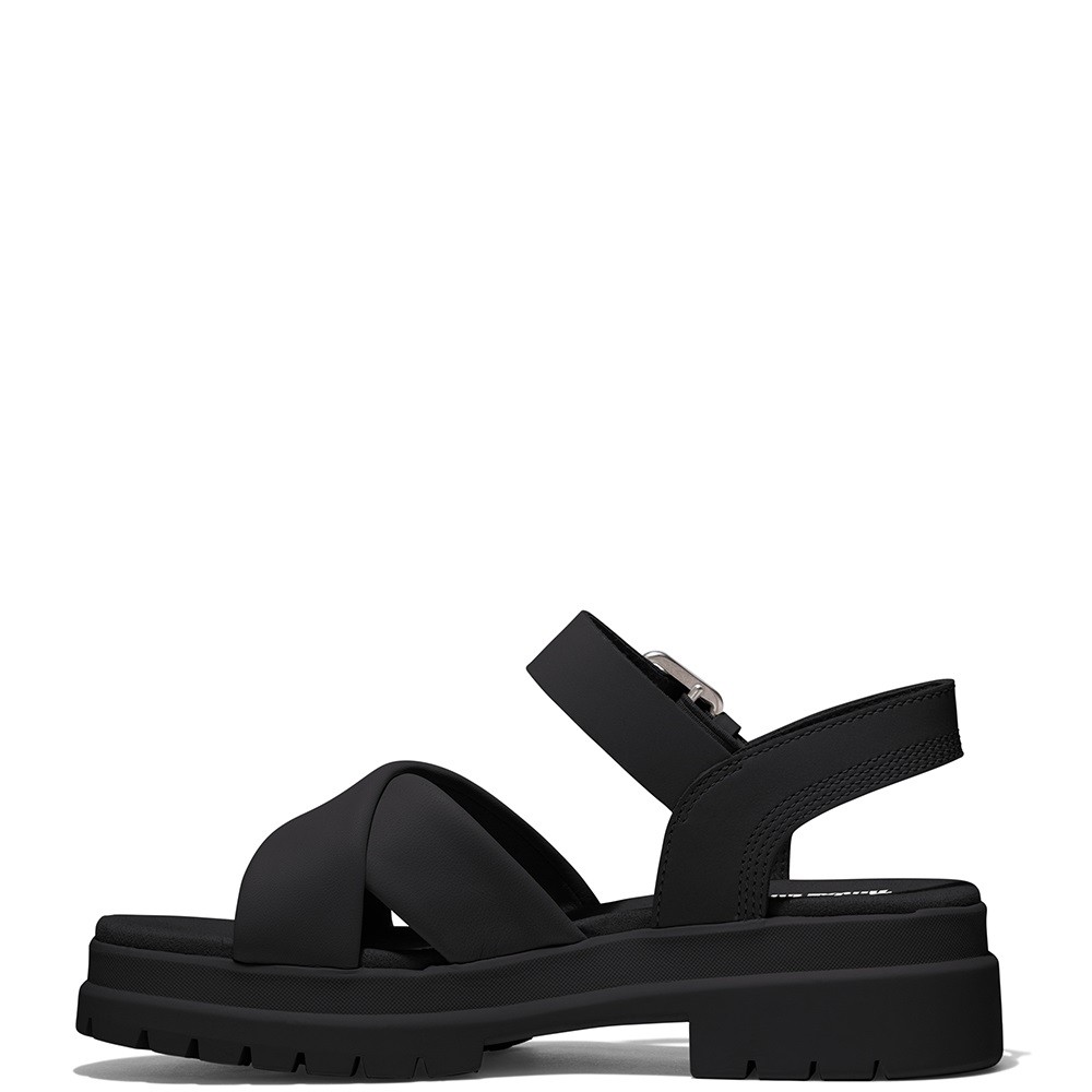 TIMBERLAND</br>Γυναικεία Πέδιλα Μαύρο Δέρμα London Vibe Ankle Strap Sandal A2QVJ-015 Timberland TIMBERLAND</br>Γυναικεία Πέδιλα Μαύρο Δέρμα London Vibe Ankle Strap Sandal A2QVJ-015 Timberland