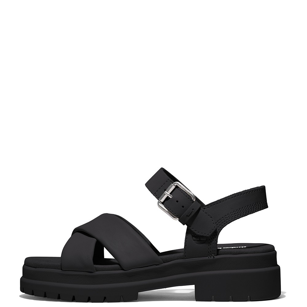TIMBERLAND</br>Γυναικεία Πέδιλα Μαύρο Δέρμα London Vibe Ankle Strap Sandal A2QVJ-015 Timberland TIMBERLAND</br>Γυναικεία Πέδιλα Μαύρο Δέρμα London Vibe Ankle Strap Sandal A2QVJ-015 Timberland