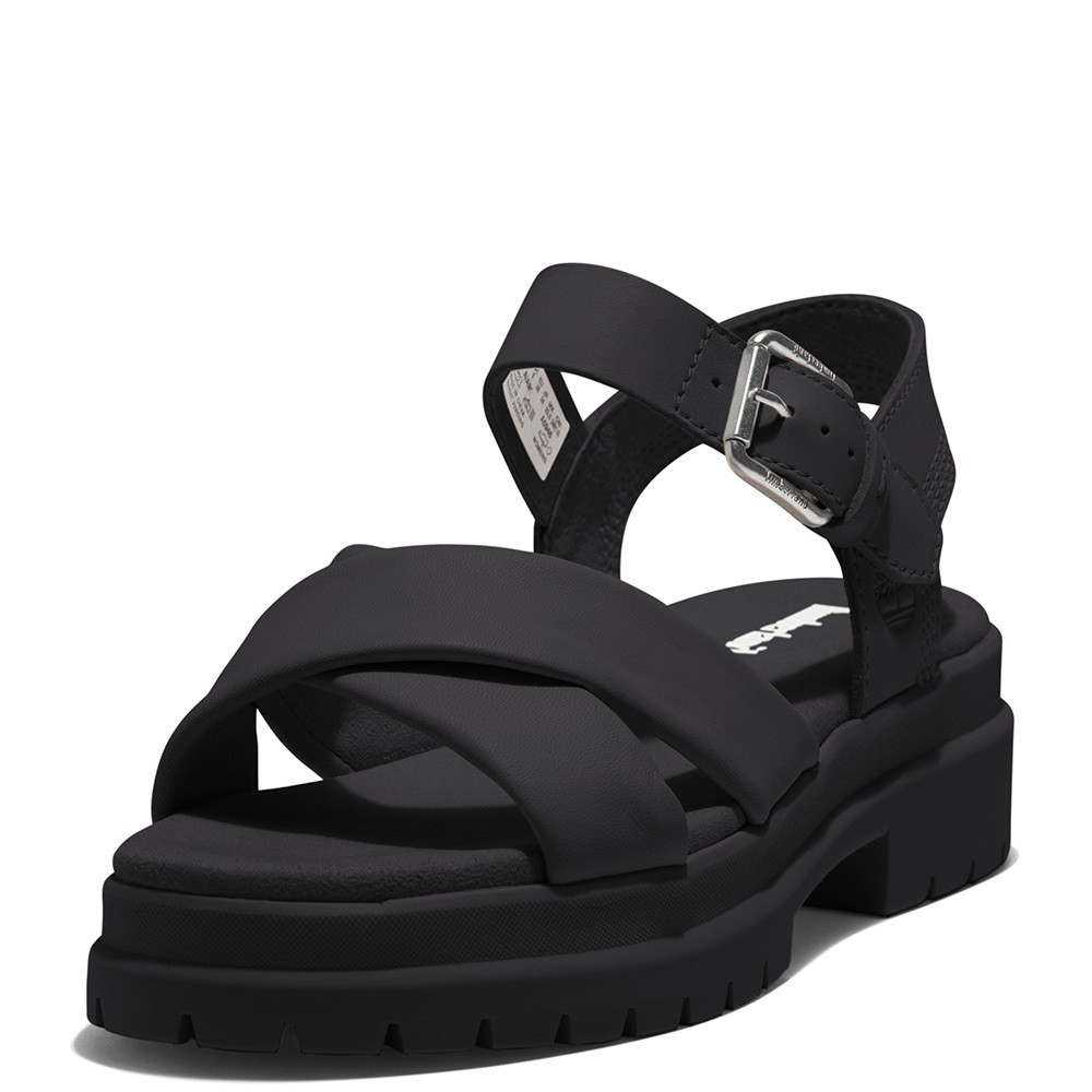 TIMBERLAND</br>Γυναικεία Πέδιλα Μαύρο Δέρμα London Vibe Ankle Strap Sandal A2QVJ-015 Timberland TIMBERLAND</br>Γυναικεία Πέδιλα Μαύρο Δέρμα London Vibe Ankle Strap Sandal A2QVJ-015 Timberland