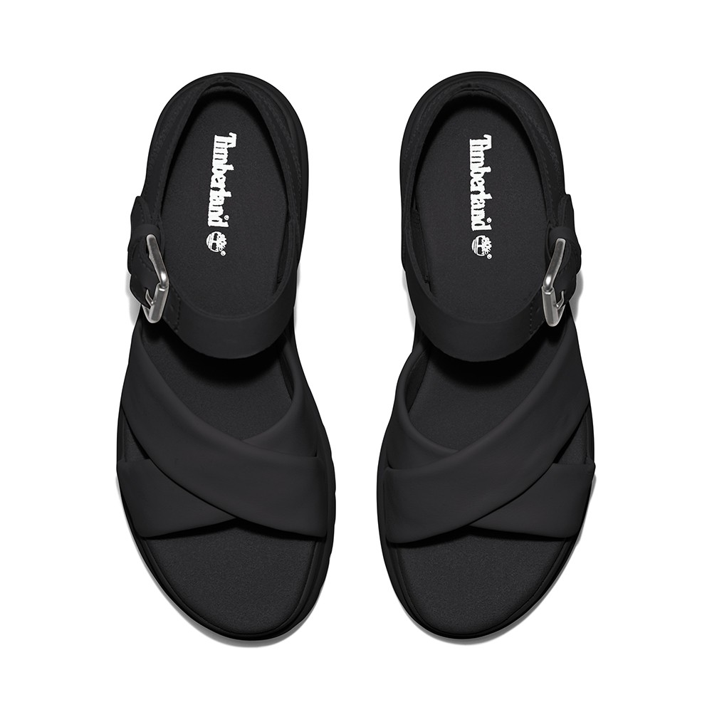 TIMBERLAND</br>Γυναικεία Πέδιλα Μαύρο Δέρμα London Vibe Ankle Strap Sandal A2QVJ-015 Timberland TIMBERLAND</br>Γυναικεία Πέδιλα Μαύρο Δέρμα London Vibe Ankle Strap Sandal A2QVJ-015 Timberland