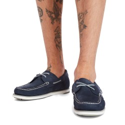 Ανδρικά Boat-shoes/Ιστιοπλοϊκά Μπλε Nubuck Δέρμα Atlantis Break Boat-shoe A416H-019 Timberland
