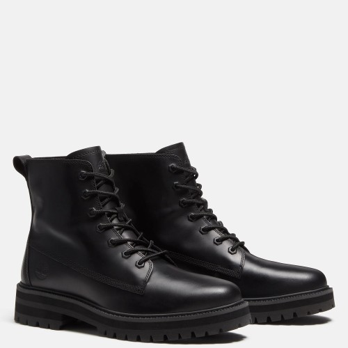 Timberland Britton Drive Mid Lace Boot A41CG-W02 Ανδρικά Μποτάκια Μαύρο Δέρμα 