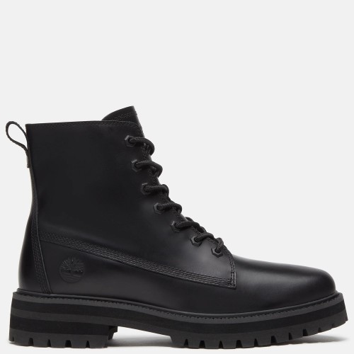 Timberland Britton Drive Mid Lace Boot A41CG-W02 Ανδρικά Μποτάκια Μαύρο Δέρμα 