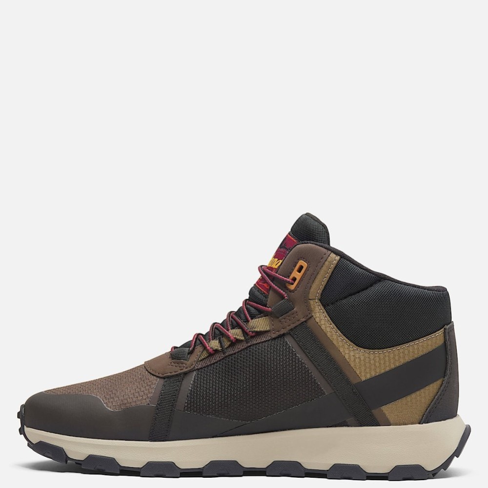 TIMBERLAND</br>Ανδρικά Μποτάκια Καφέ Winsor Trail Mid Lace Waterproof A41W7-EJU Timberland TIMBERLAND</br>Ανδρικά Μποτάκια Καφέ Winsor Trail Mid Lace Waterproof A41W7-EJU Timberland