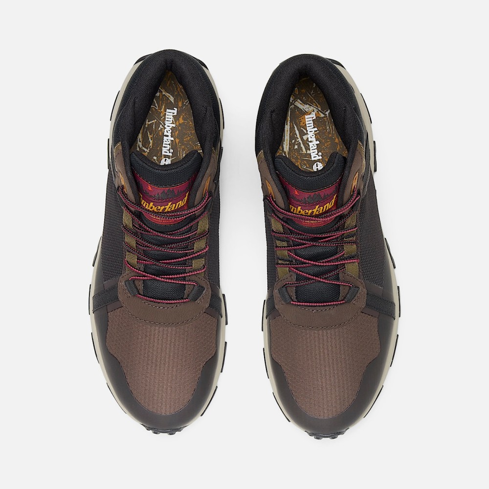 TIMBERLAND</br>Ανδρικά Μποτάκια Καφέ Winsor Trail Mid Lace Waterproof A41W7-EJU Timberland TIMBERLAND</br>Ανδρικά Μποτάκια Καφέ Winsor Trail Mid Lace Waterproof A41W7-EJU Timberland