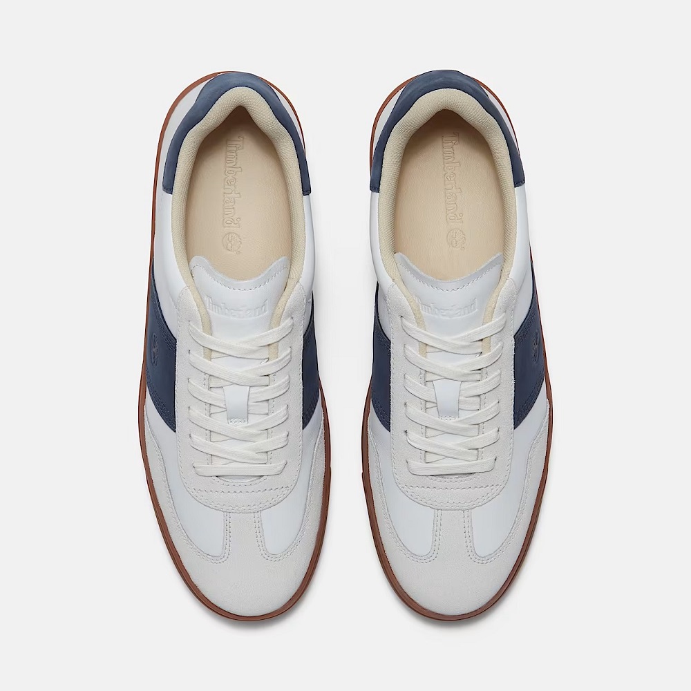 TIMBERLAND</br>Timberland Lisbon Street Low Lace A43GG-AFY Ανδρικά Sneakers Λευκό/Μπλε Δέρμα