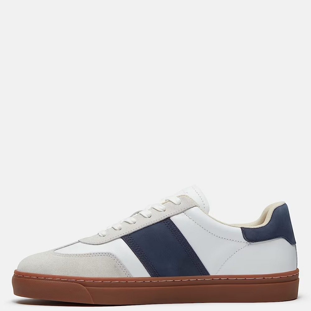 TIMBERLAND</br>Timberland Lisbon Street Low Lace A43GG-AFY Ανδρικά Sneakers Λευκό/Μπλε Δέρμα