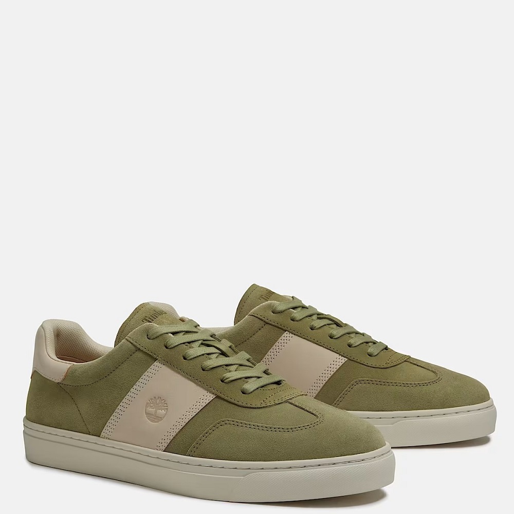 TIMBERLAND</br>Timberland Lisbon Street Low Lace A43GG-AHZ Ανδρικά Sneakers Πράσινο/Μπεζ Suede