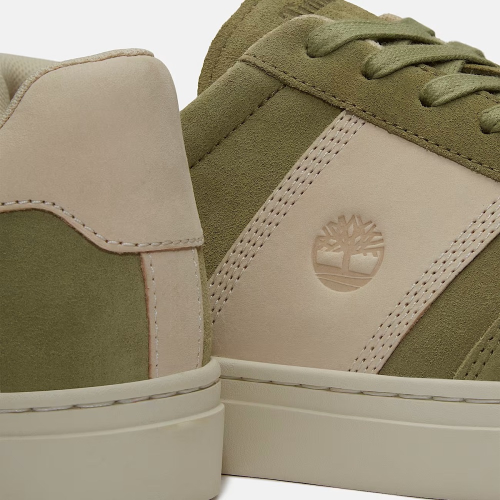 TIMBERLAND</br>Timberland Lisbon Street Low Lace A43GG-AHZ Ανδρικά Sneakers Πράσινο/Μπεζ Suede