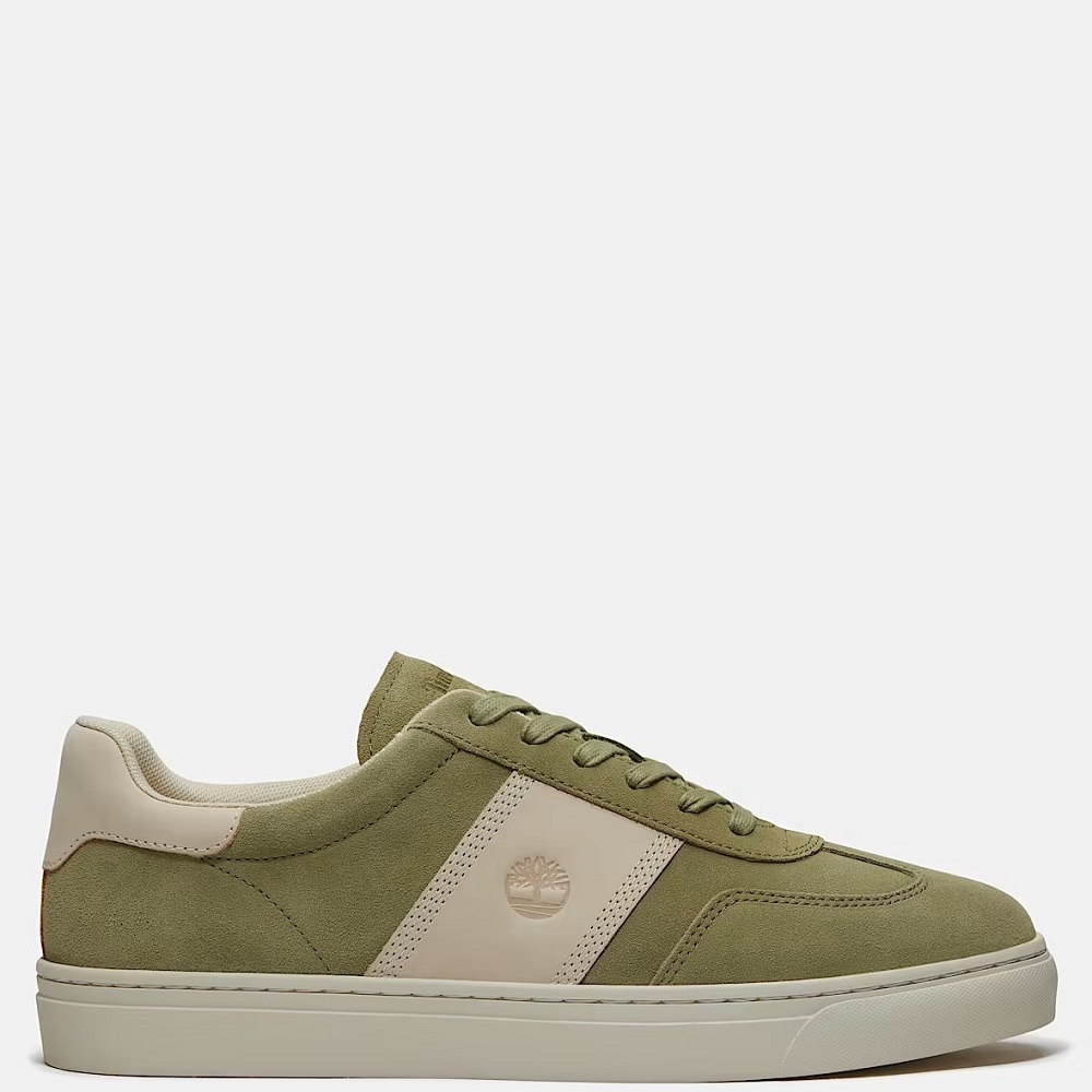 TIMBERLAND</br>Timberland Lisbon Street Low Lace A43GG-AHZ Ανδρικά Sneakers Πράσινο/Μπεζ Suede
