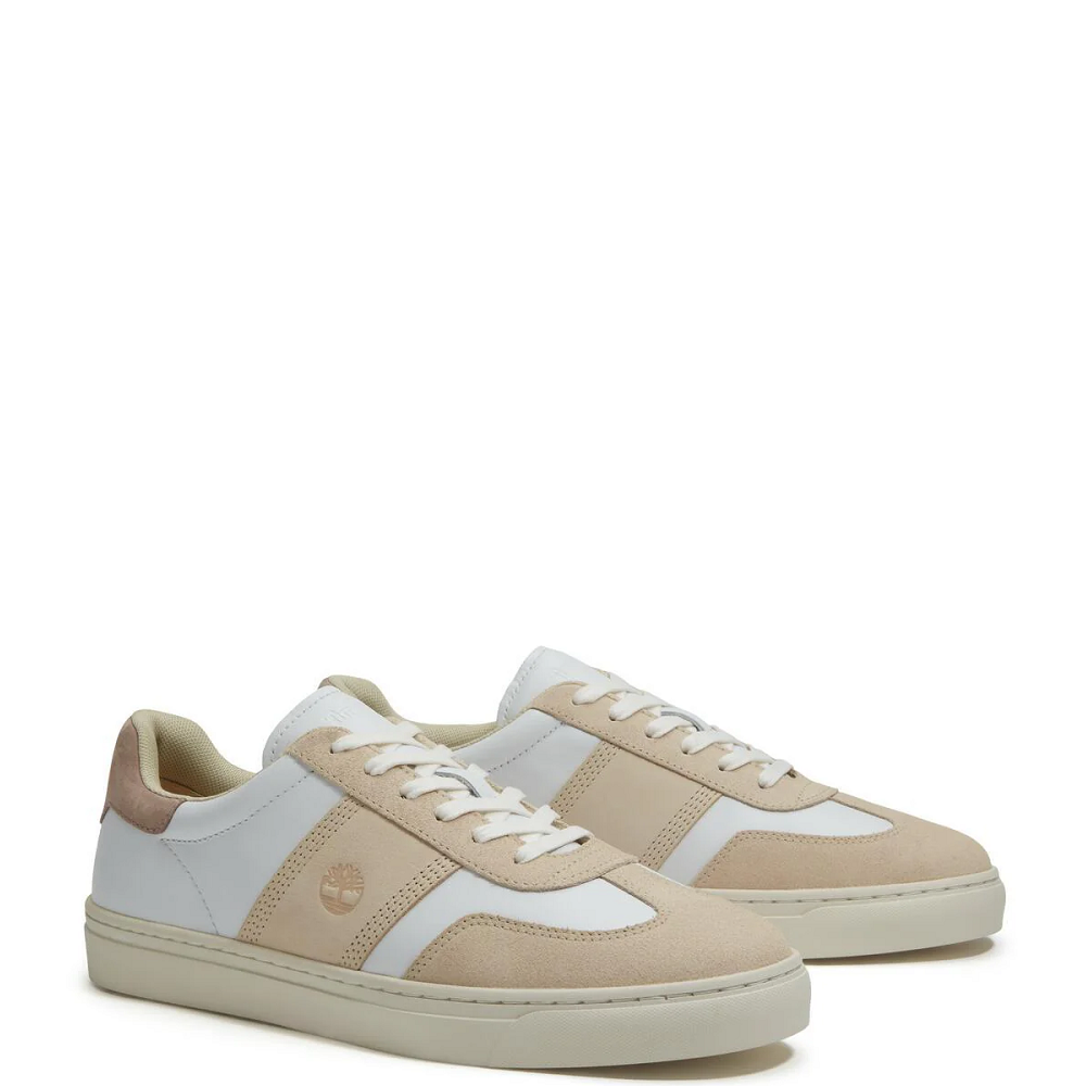 TIMBERLAND</br>Timberland Lisbon Street Low Lace A43GG-AI8 Ανδρικά Sneakers Λευκό/Μπεζ Δέρμα