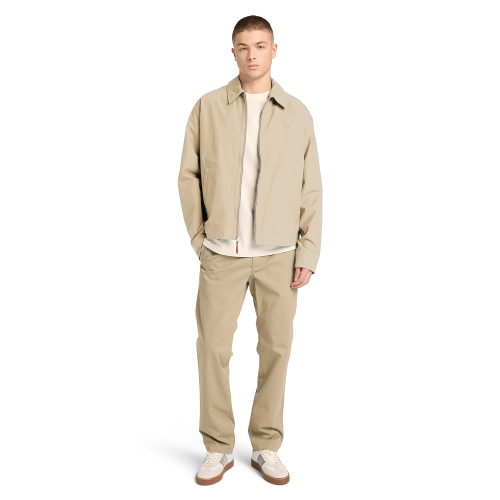 Timberland Stratham DWR Cotton Bomber A4495-Y94 Ανδρικό Μπουφάν Αδιάβροχο Μπεζ