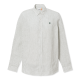 TIMBERLAND</br>Timberland LS Mill Brook Striped Linen Shirt Regular A44AF-A7C Ανδρικό Πουκάμισο Χακί/Εκρού Ριγέ Λινό