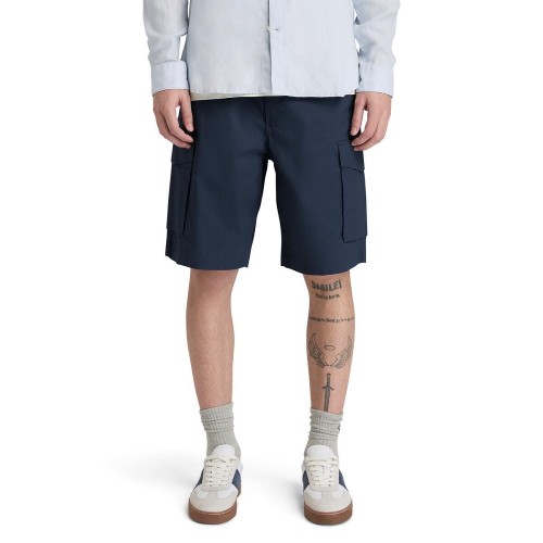 Timberland Brookline Poplin Cargo Short Loose A44VX-433 Ανδρική Βερμούδα Μπλε
