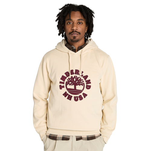 Timberland Holiday Graphic Hoodie A5MBT-EFL Ανδρικό Φούτερ Μπεζ Timberland Holiday Graphic Hoodie A5MBT-EFL Ανδρικό Φούτερ Μπεζ