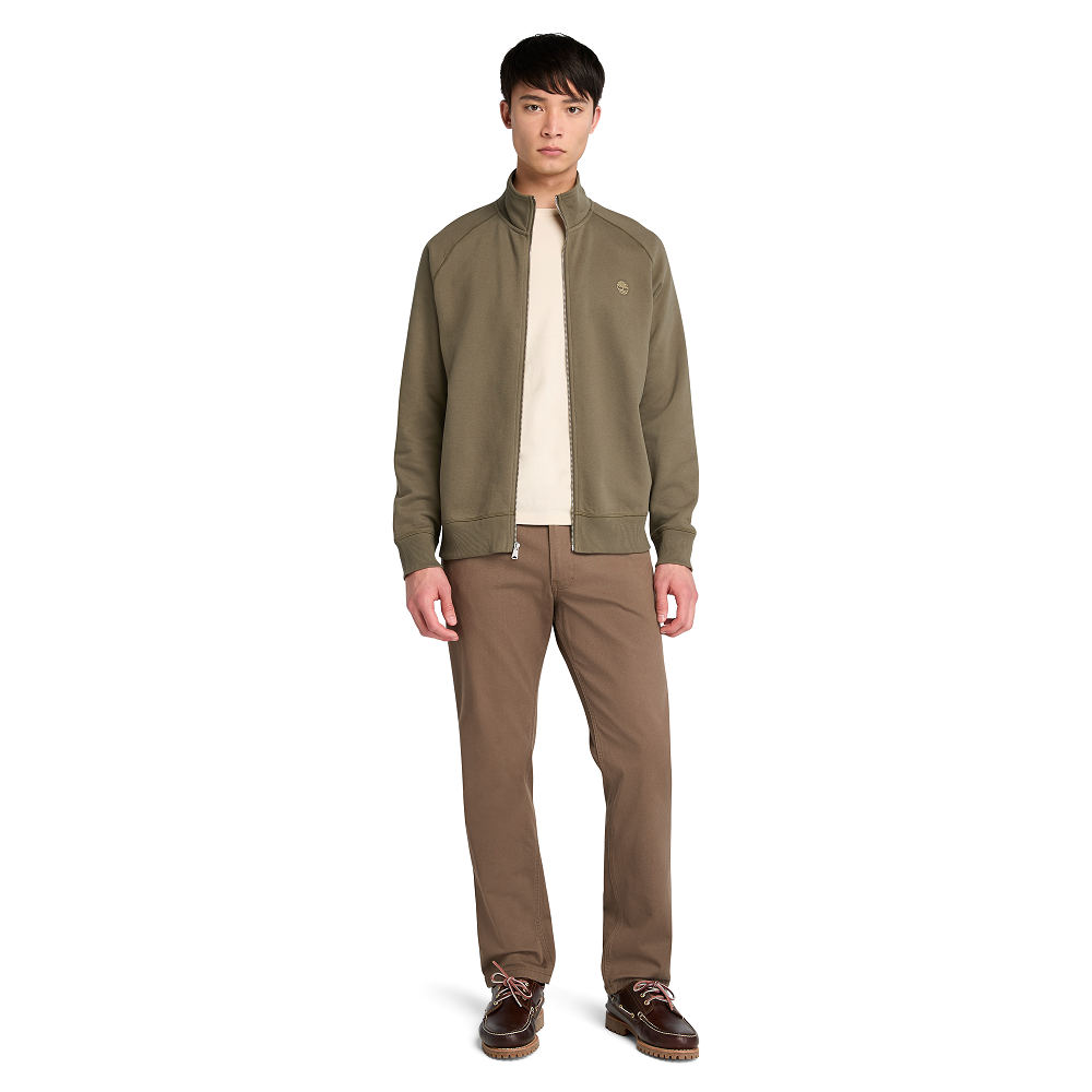 TIMBERLAND</br>Timberland Exeter River Brushed Back Full Zip Funnel Neck A5MDE-A58 Ανδρική Ζακέτα Φούτερ Χακί TIMBERLAND</br>Timberland Exeter River Brushed Back Full Zip Funnel Neck A5MDE-A58 Ανδρική Ζακέτα Φούτερ Χακί