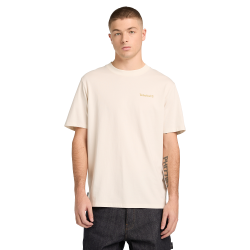 TIMBERLAND</br>Timberland SS Magnet Back Graphic Authentic Tee A5MNV-CM9 Ανδρικό T-shirt Εκρού