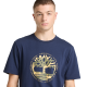 TIMBERLAND</br>Timberland SS Tree Logo Lake House Graphic Regular Tee A5MVR-451 Ανδρικό T-shirt Μπλε