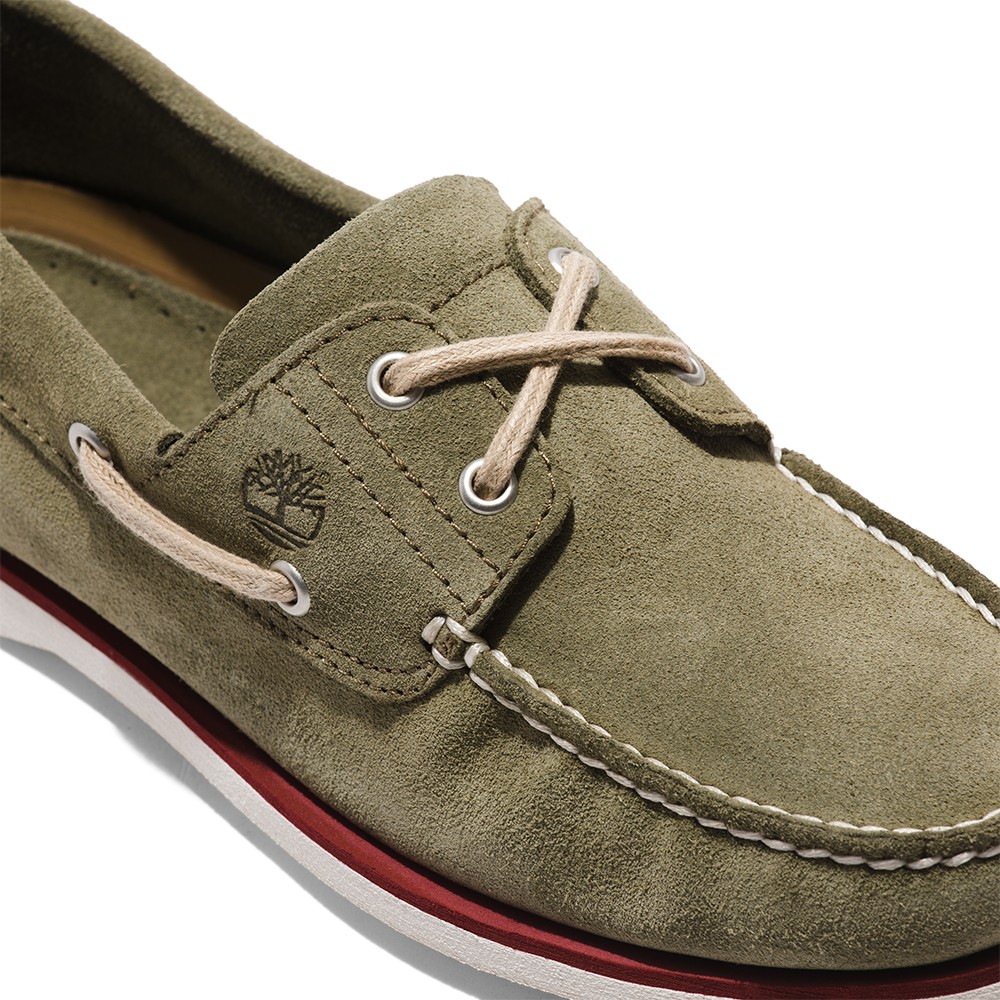 TIMBERLAND</br>Ανδρικά Boat-shoes/Ιστιοπλοϊκά Χακί Suede Classic Boat-shoe 2 Eye A5QSC-991 Timberland TIMBERLAND</br>Ανδρικά Boat-shoes/Ιστιοπλοϊκά Χακί Suede Classic Boat-shoe 2 Eye A5QSC-991 Timberland