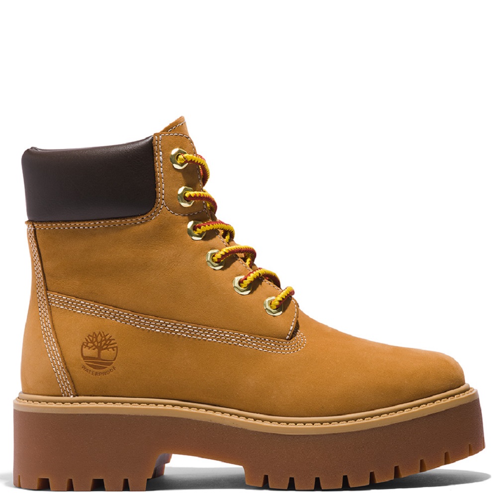 TIMBERLAND</br>Timberland Stone Street 6 Inch Lace Up Waterproof Boot A5RJD-231 Γυναικεία Μποτάκια Κίτρινο Nubuck