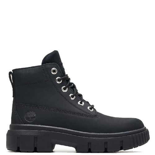 Timberland Greyfield Mid Lace Up A5RNG-001 Γυναικεία Μποτάκια Μαύρο Δέρμα