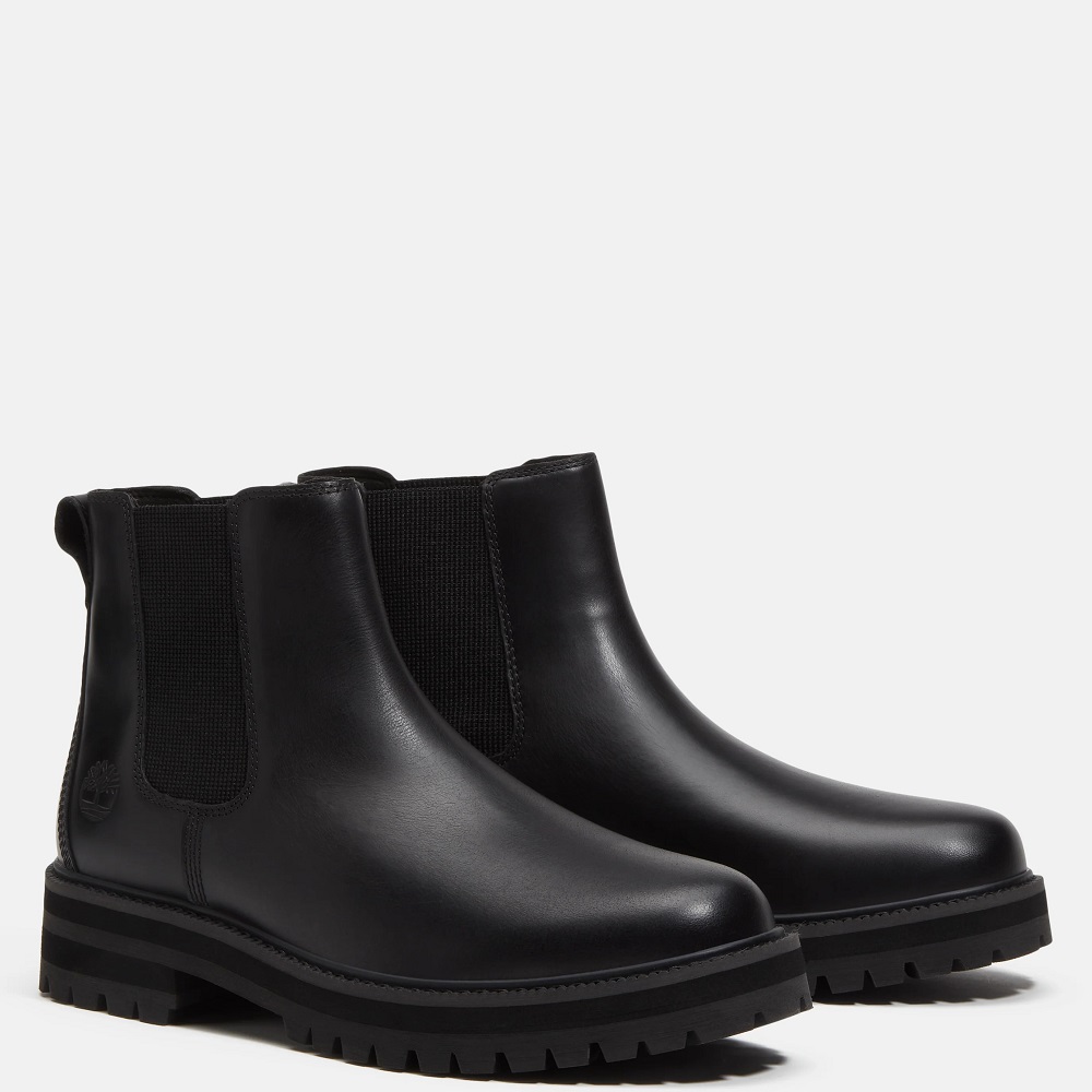 TIMBERLAND</br>Timberland Britton Drive Mid Chelsea Boot A5RRD-W02 Ανδρικά Μποτάκια Μαύρο Δέρμα TIMBERLAND</br>Timberland Britton Drive Mid Chelsea Boot A5RRD-W02 Ανδρικά Μποτάκια Μαύρο Δέρμα