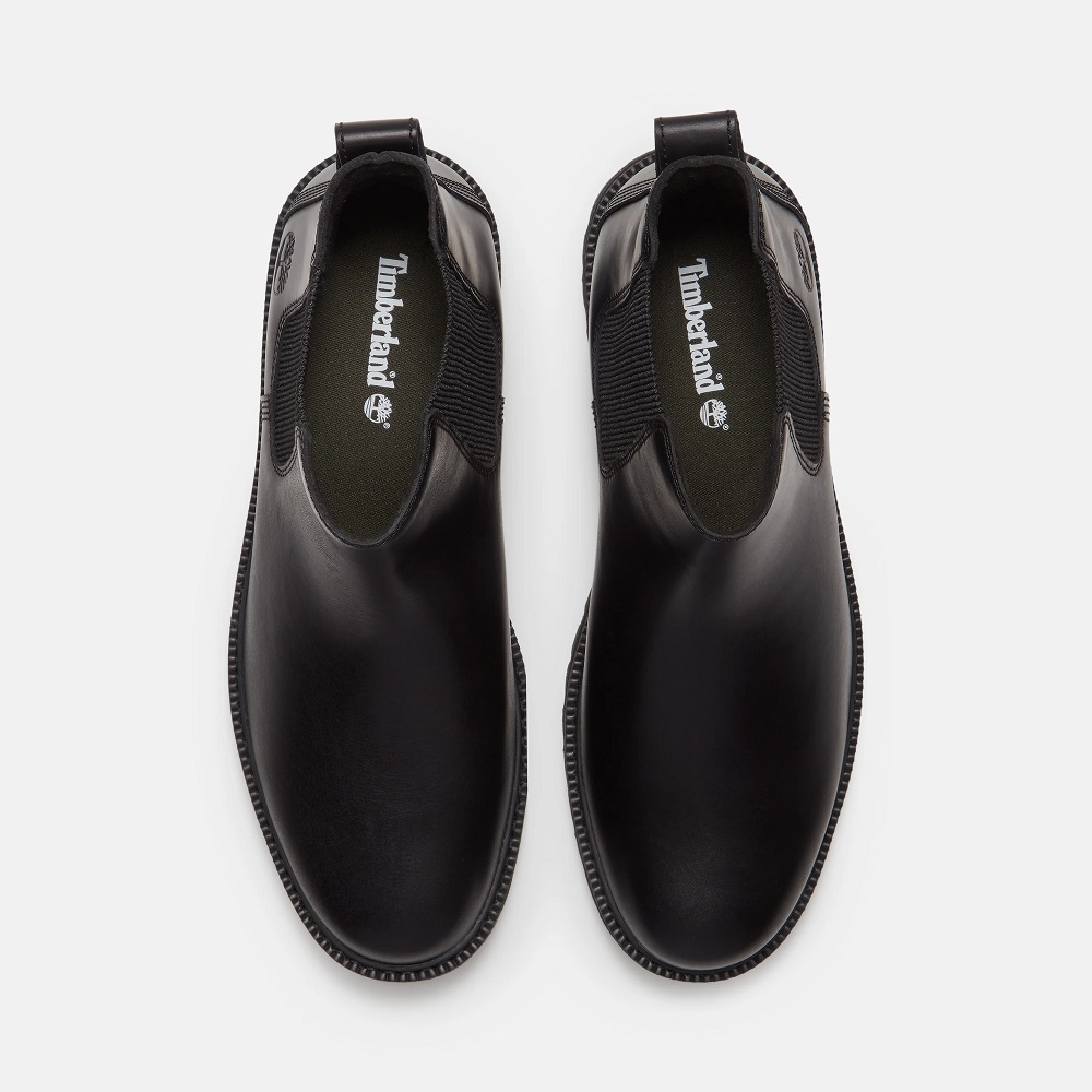 TIMBERLAND</br>Timberland Britton Drive Mid Chelsea Boot A5RRD-W02 Ανδρικά Μποτάκια Μαύρο Δέρμα TIMBERLAND</br>Timberland Britton Drive Mid Chelsea Boot A5RRD-W02 Ανδρικά Μποτάκια Μαύρο Δέρμα