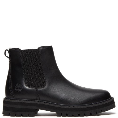 Timberland Britton Drive Mid Chelsea Boot A5RRD-W02 Ανδρικά Μποτάκια Μαύρο Δέρμα