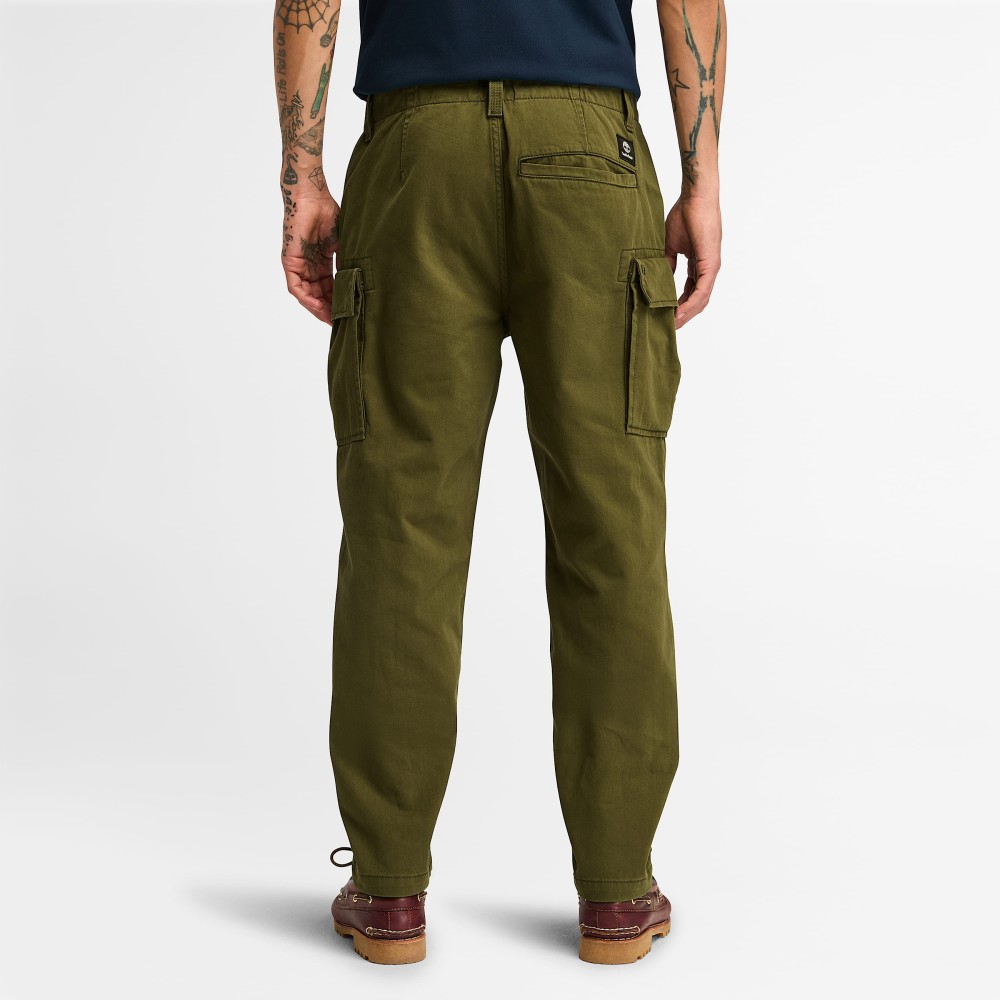 TIMBERLAND</br>Ανδρικό Παντελόνι Χακί Brookline Twill Cargo Pant Relaxed Tapered A5TVY-302 Timberland TIMBERLAND</br>Ανδρικό Παντελόνι Χακί Brookline Twill Cargo Pant Relaxed Tapered A5TVY-302 Timberland