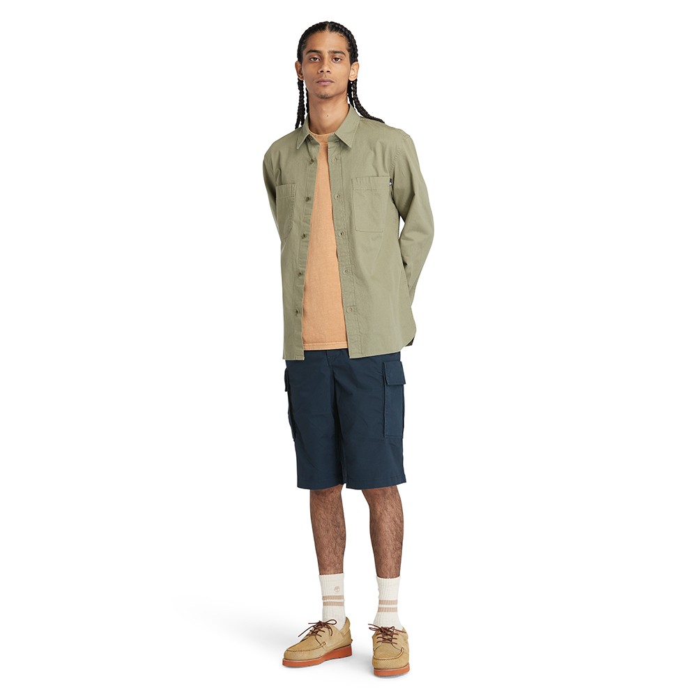 TIMBERLAND</br>Ανδρική Βερμούδα Μπλε Brookline Poplin Cargo Short Relaxed A5TZQ-433 Timberland TIMBERLAND</br>Ανδρική Βερμούδα Μπλε Brookline Poplin Cargo Short Relaxed A5TZQ-433 Timberland