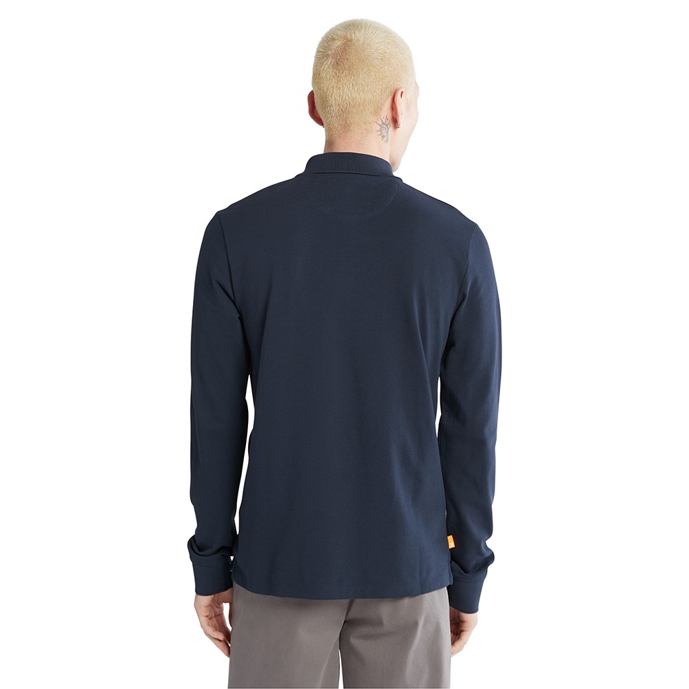 TIMBERLAND</br>Ανδρικό Polo T-shirt Μπλε LS Millers River Pique Polo A5UDW-433 Timberland TIMBERLAND</br>Ανδρικό Polo T-shirt Μπλε LS Millers River Pique Polo A5UDW-433 Timberland