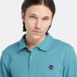 Ανδρικό Polo T-shirt Πετρόλ LS Millers River Pique Polo A5UDW-DV7