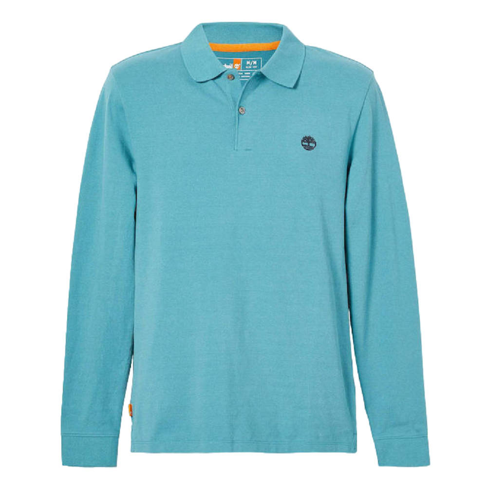 TIMBERLAND</br>Ανδρικό Polo T-shirt Πετρόλ LS Millers River Pique Polo A5UDW-DV7 Timberland TIMBERLAND</br>Ανδρικό Polo T-shirt Πετρόλ LS Millers River Pique Polo A5UDW-DV7 Timberland