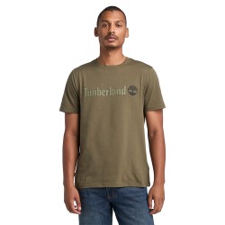 Ανδρικό T-shirt Χακί SS Kennebec River Linear Logo Regular Tee A5UPQ-A58 Timberland