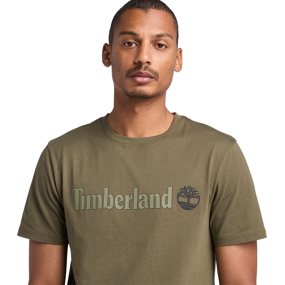 TIMBERLAND</br>Ανδρικό T-shirt Χακί SS Kennebec River Linear Logo Regular Tee A5UPQ-A58 Timberland TIMBERLAND</br>Ανδρικό T-shirt Χακί SS Kennebec River Linear Logo Regular Tee A5UPQ-A58 Timberland
