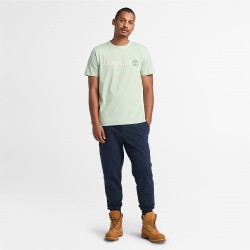 Ανδρικό T-shirt Βεραμάν SS Kennebec River Linear Logo Regular Tee A5UPQ-ENE Timberland