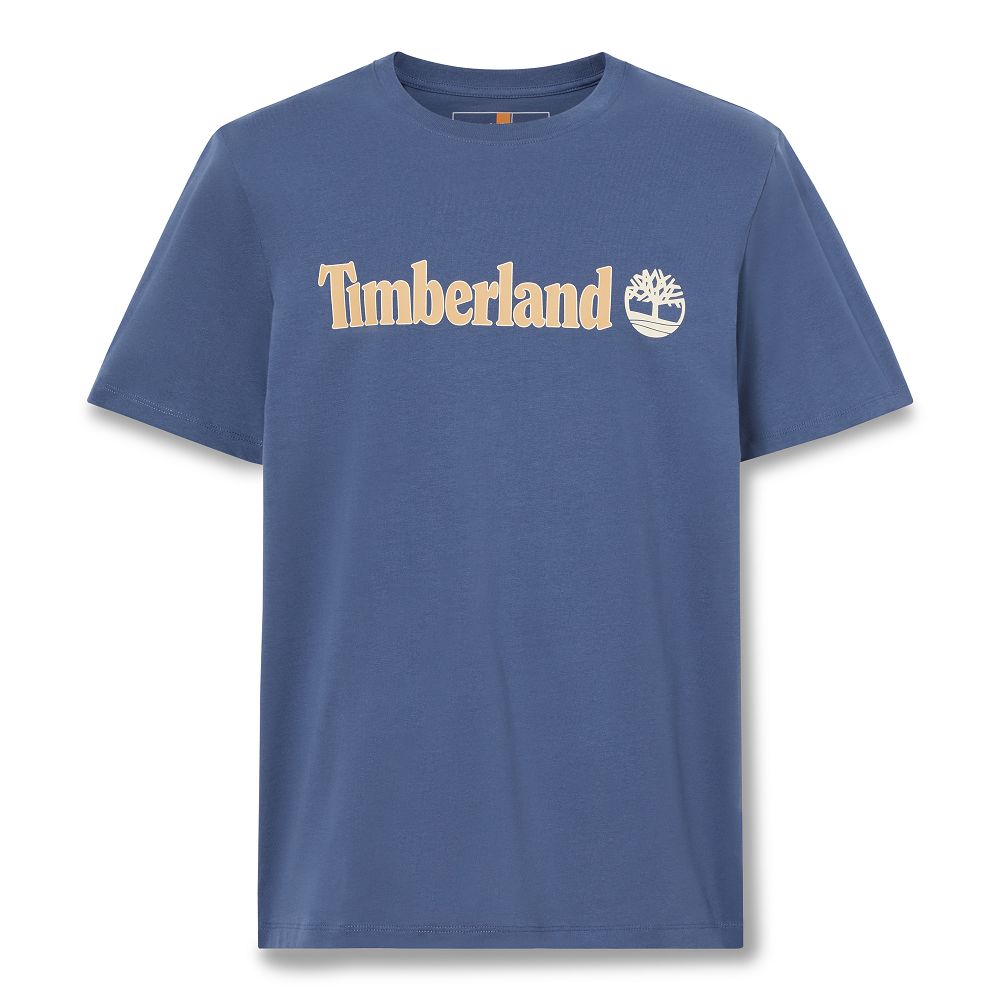 TIMBERLAND</br>Timberland SS Kennebec River Linear Logo Regular Tee A5UPQ-EYO Ανδρικό T-shirt Μπλε