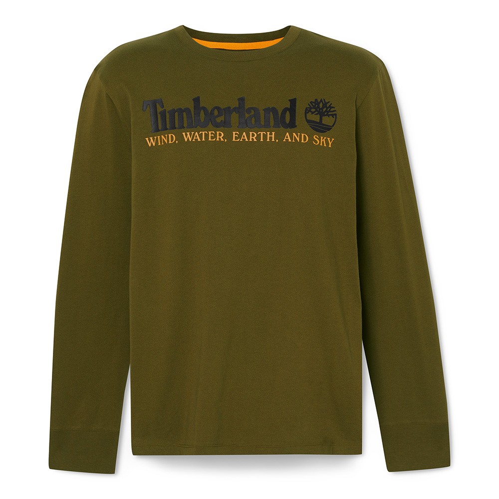 TIMBERLAND</br>Ανδρικό T-shirt Χακί LS Wind, Water, Earth & Sky™ Crew Tee A5VMI-302 TIMBERLAND</br>Ανδρικό T-shirt Χακί LS Wind, Water, Earth & Sky™ Crew Tee A5VMI-302
