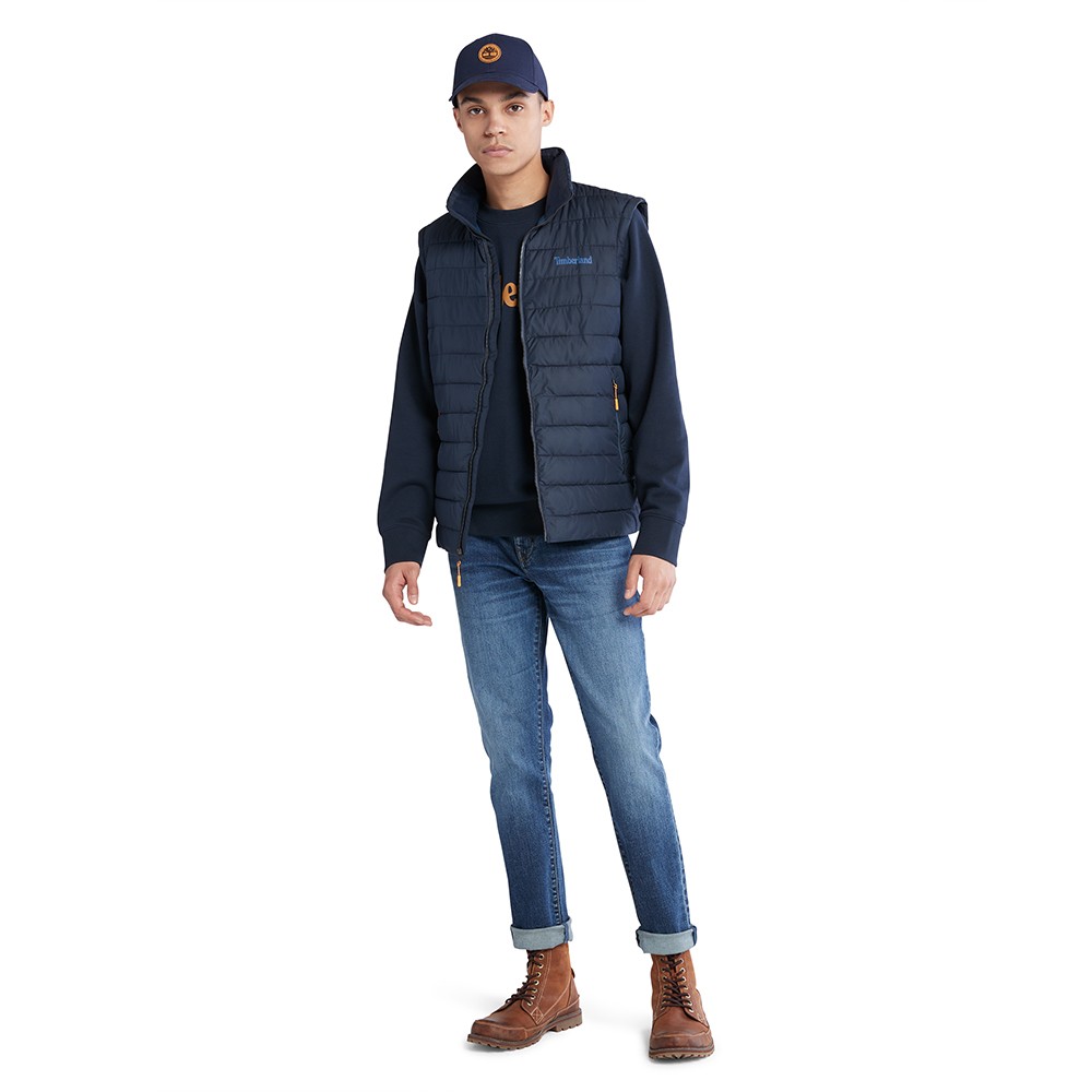 TIMBERLAND</br>Ανδρικό Μπουφάν Αμάνικο Μπλε DWR Axis Peak Packable Vest A5XR5-433 Timberland TIMBERLAND</br>Ανδρικό Μπουφάν Αμάνικο Μπλε DWR Axis Peak Packable Vest A5XR5-433 Timberland