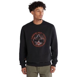 Ανδρικό Φούτερ Μαύρο Little Cold River Tree Crew Sweatshirt A5Y41-001 Timberland