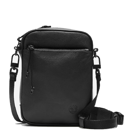 Ανδρική Τσάντα Crossbody Μαύρο Δέρμα All Gender Tuckerman A61D7-001 Timberland Ανδρική Τσάντα Crossbody Μαύρο Δέρμα All Gender Tuckerman A61D7-001 Timberland