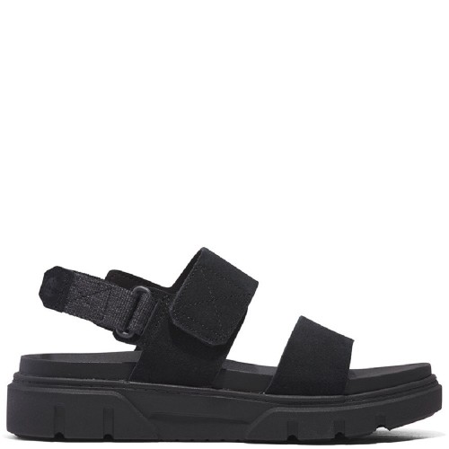 Timberland Greyfield 2 Strap Sandal A61NH-EK4 Γυναικεία Πέδιλα Μαύρο Nubuck 