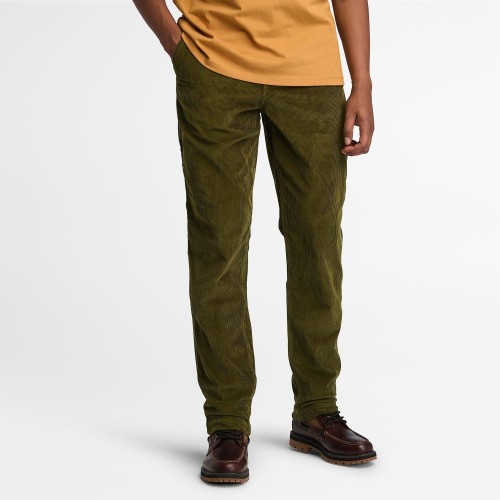 Ανδρικό Παντελόνι Κοτλέ Χακί Corduroy Pant Relaxed Tapered A62MK-302 Timberland