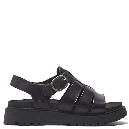 Timberland Clairemont Way Fisherman Sandal A635V-W02 Γυναικεία Πέδιλα Μαύρο Δέρμα