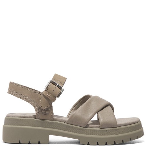 Timberland London Vibe Backstrap A63H4-E01 Γυναικεία Πέδιλα Χακί Δέρμα