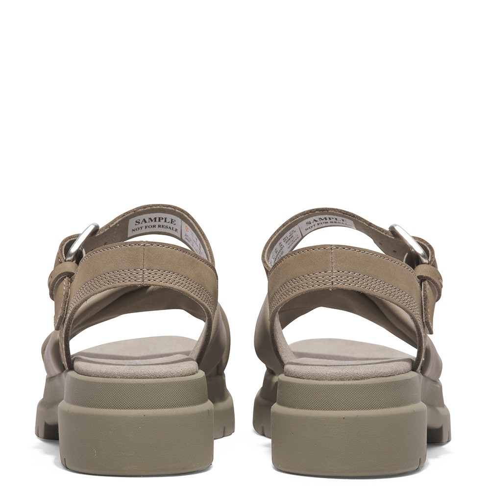 TIMBERLAND</br>Γυναικεία Πέδιλα Χακί Δέρμα London Vibe Backstrap A63H4-E01 Timberland TIMBERLAND</br>Γυναικεία Πέδιλα Χακί Δέρμα London Vibe Backstrap A63H4-E01 Timberland